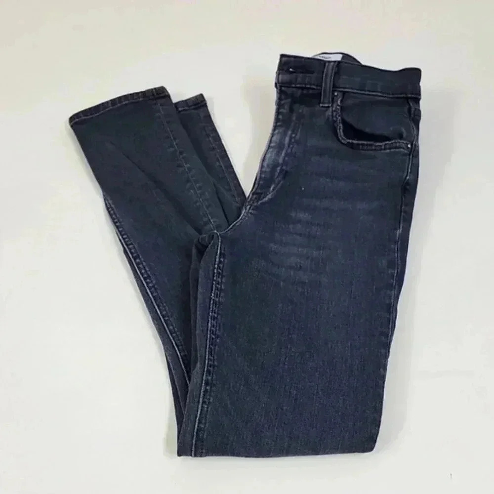 Reformation High & Skinny Crop in Avalon Wash